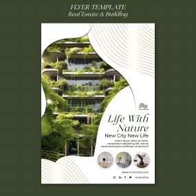 房地产楼房建筑宣传单设计